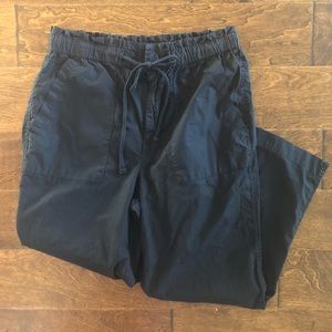 Lou & Grey Black Poplin Pants